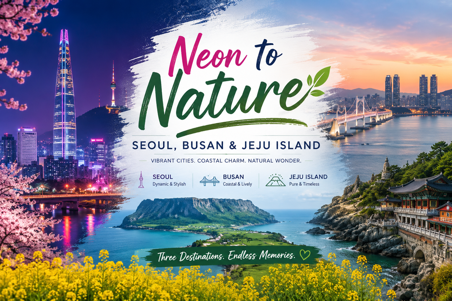 "Neon to Nature: Seoul, Busan & Jeju Island"